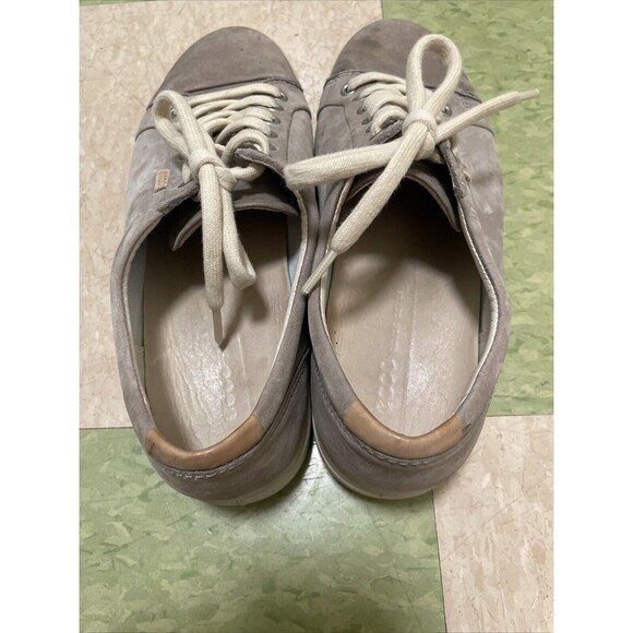 ECCO Grey Womens Soft 7 Walking Suede Leather Sneaker Size  9-9.5 40 EU Travel - Picture 8 of 9